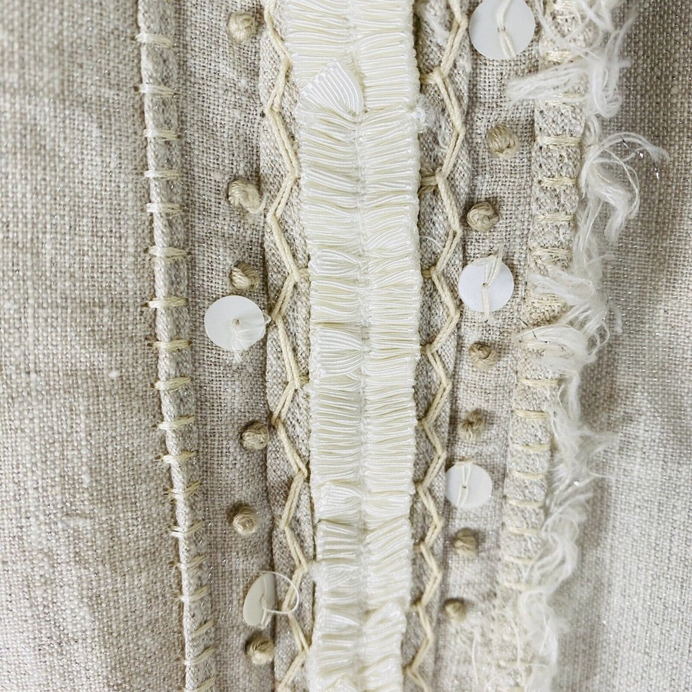 Chico’s Size 3 / XL Linen Blend Jacket - Picture 7 of 11